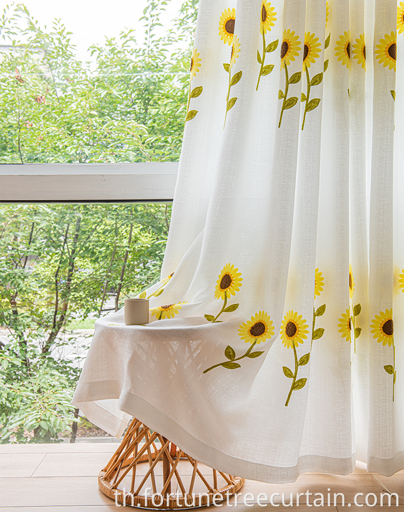 Home Dust Proof Printed Window Curtains